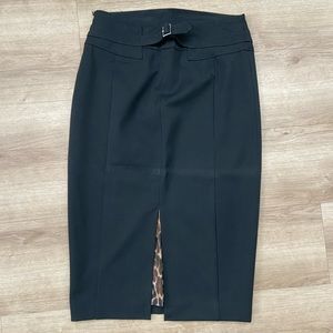 Black pencil skirt